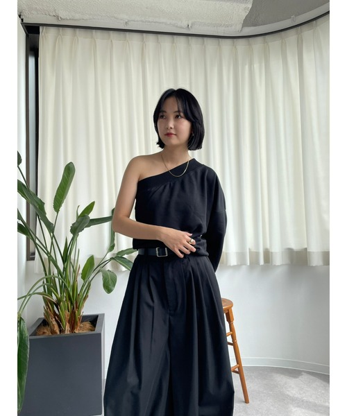 「HANNE」 スウェットカットソー FREE グレー レディース_画像6