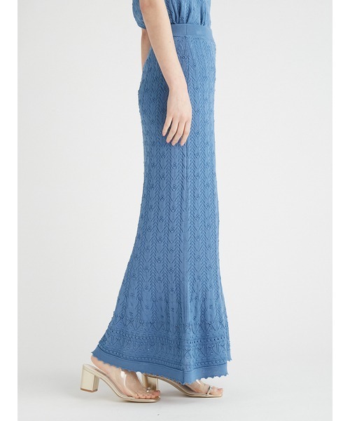 「CELFORD」 ニットスカート 38 ベージュ レディース_画像5