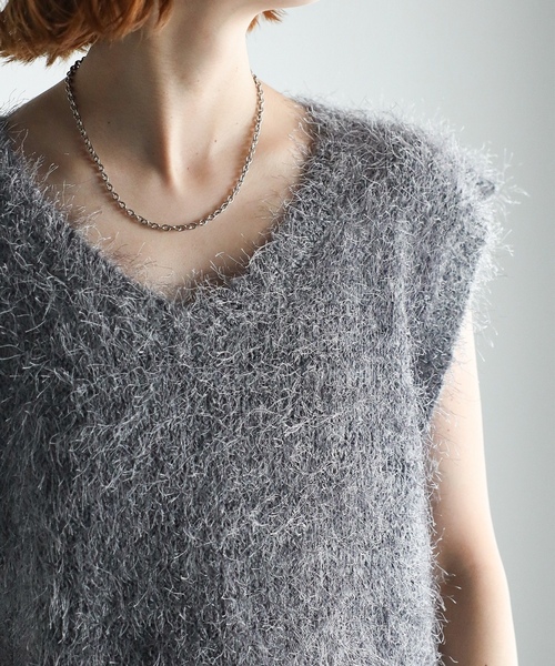 「meilmada」 スウェットカットソー FREE グレー レディース_画像5