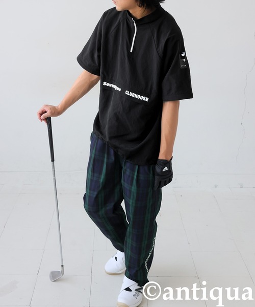 antiqua（アンティカ） 「STCH」 スタンドネック 2WAY トップス