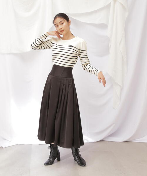 「JILL by JILL STUART」 フレアスカート MEDIUM ブラック レディース_画像4