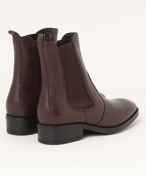 「Piedi Nudi」 ショートブーツ 35 ダークブラウン レディース_画像2