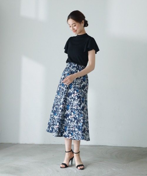 「M.deux」 半袖ニット MEDIUM ブルー レディース_画像5