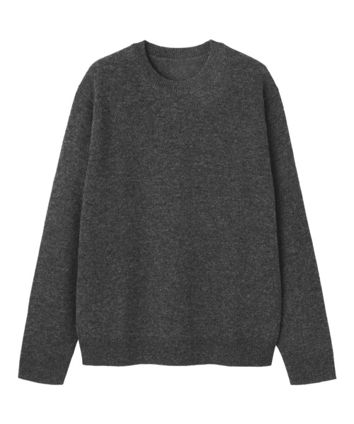 無印良品（MUJI） 長袖ニット X-LARGE チャコールグレー メンズ