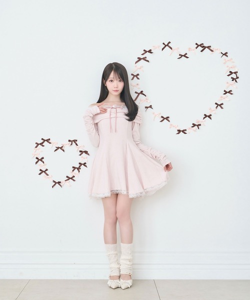 Rose Muse（ロゼミューズ） ワンピース Off shoulder lace mini o/p