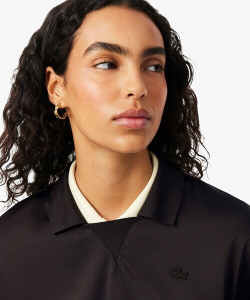 LACOSTE（ラコステ） ブラウス シャツ リラックスフィットサテン