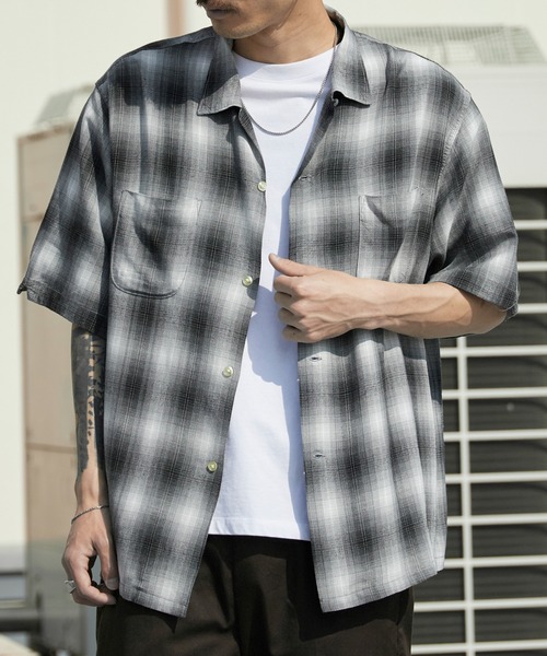 TOWNCRAFT（タウンクラフト） シャツ 60S LOOP COLLAR SHIRT オンブレ