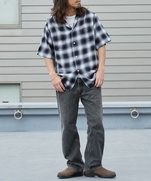 TOWNCRAFT（タウンクラフト） シャツ 60S LOOP COLLAR SHIRT オンブレ