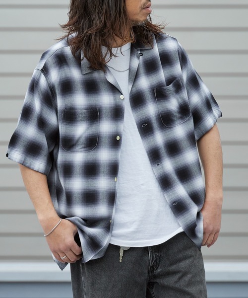 TOWNCRAFT（タウンクラフト） シャツ 60S LOOP COLLAR SHIRT オンブレ