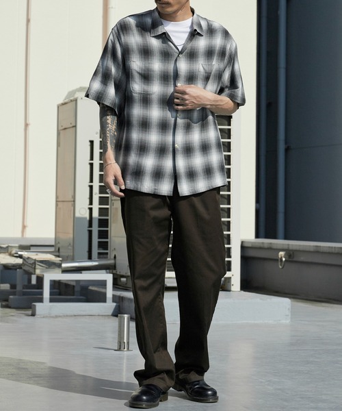 TOWNCRAFT（タウンクラフト） シャツ 60S LOOP COLLAR SHIRT オンブレ