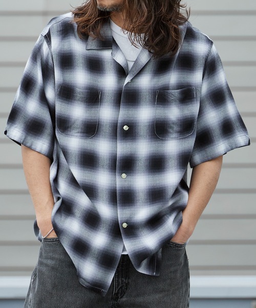 TOWNCRAFT（タウンクラフト） シャツ 60S LOOP COLLAR SHIRT オンブレ