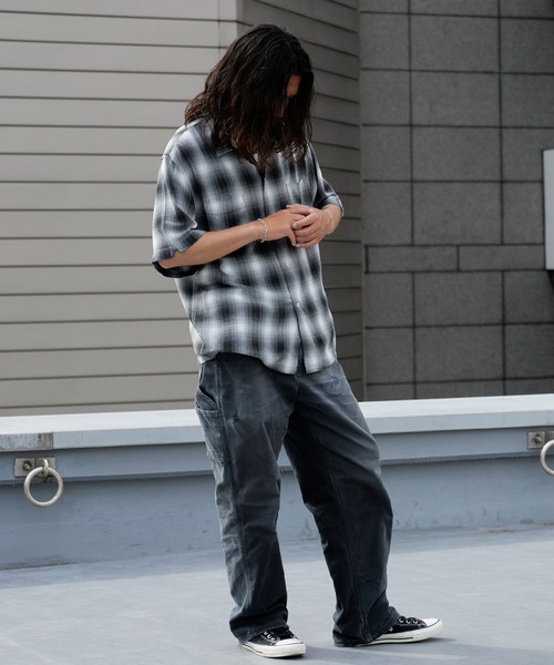 TOWNCRAFT（タウンクラフト） シャツ 60S LOOP COLLAR SHIRT オンブレ