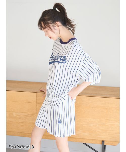 SNIDEL HOME パジャマ ルームウェア 「MLB」Tシャツセットアップ
