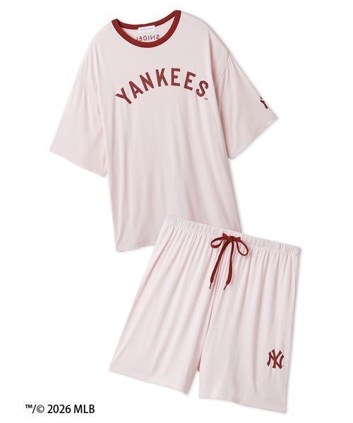 SNIDEL HOME パジャマ ルームウェア 「MLB」Tシャツセットアップ