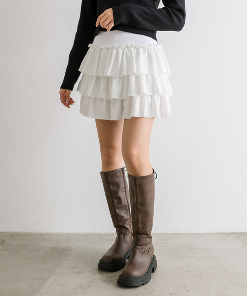 「OLIVE des OLIVE」 キュロット FREE ブラック レディース_画像2