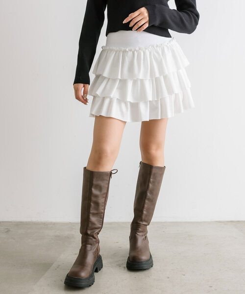 「OLIVE des OLIVE」 キュロット FREE ブラック レディース_画像3