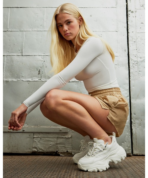 「STEVE MADDEN」 ローカットスニーカー 23.0cm ブラック レディース_画像9