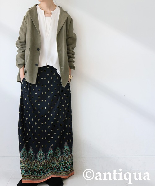 入荷予定商品の通販 「antiqua」 スカート ONESIZE ブラック レディース