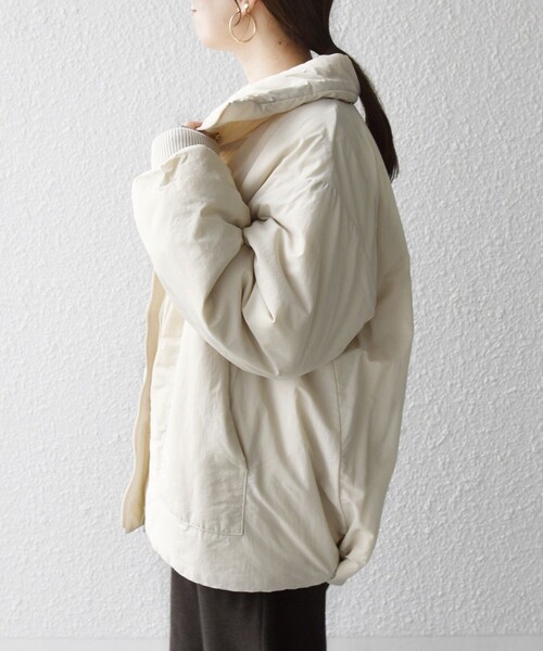「SHIPS any」 ナイロンブルゾン ONE SIZE ブラック レディースの画像