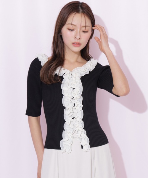 新品・未使用　ジル・スチュアート　半袖ニット JILL by JILL STUART（ジルバイジルスチュアート） ニット セーター