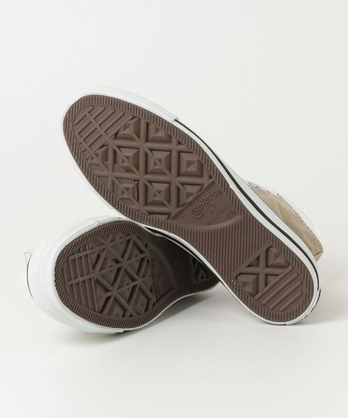 「CONVERSE」 ハイカットスニーカー 23.5cm ベージュ レディース_画像3