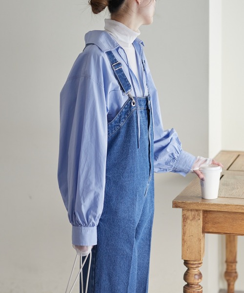 「CIAOPANIC TYPY」 「WILLOW」オーバーオール ONE SIZE サックスブルー レディースの画像