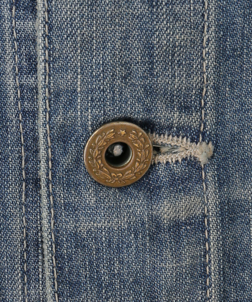 デニムジャケット gジャン 10.7OZデニムカバーオール レディースの画像