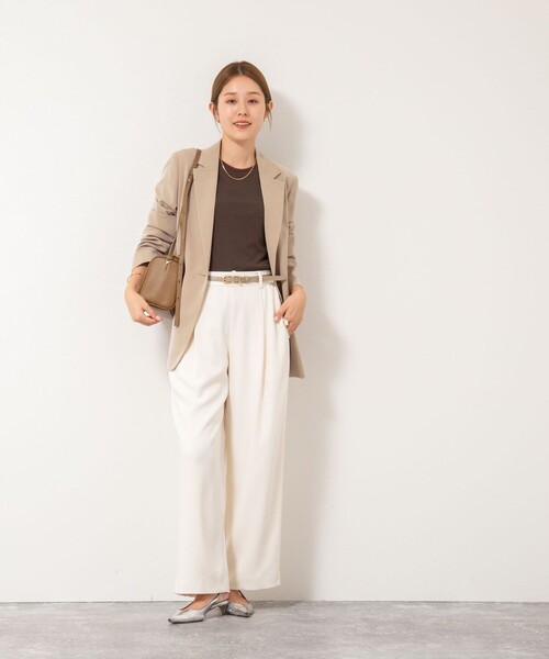 「NOLLEY'S」 テーラードジャケット 36 ベージュ レディースの画像