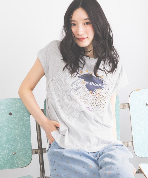 niko and…（ニコアンド） tシャツ 半袖 ヴィンテージグラフィック