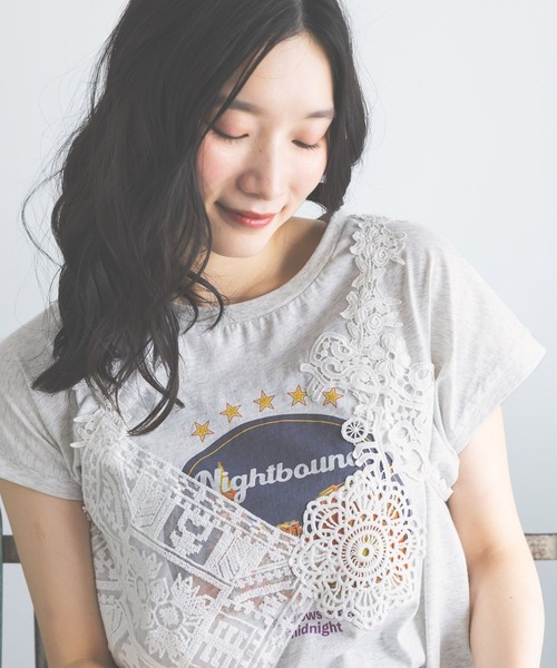 niko and…（ニコアンド） tシャツ 半袖 ヴィンテージグラフィック
