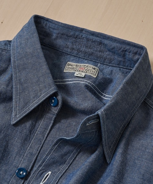 BUZZ RICKSON'S シャツ 「BUZZ RICKSON'S/バズリクソンズ」BLUE