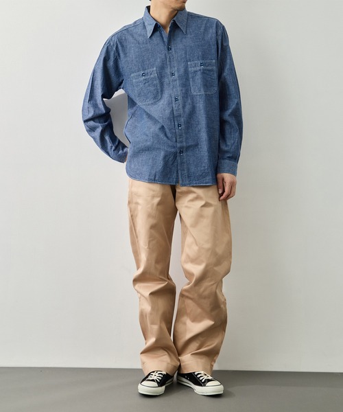 Buzz Rickson's ボタンシャツ 15-15.5 BUZZ RICKSON'S シャツ 「BUZZ RICKSON'S/バズリクソンズ」BLUE