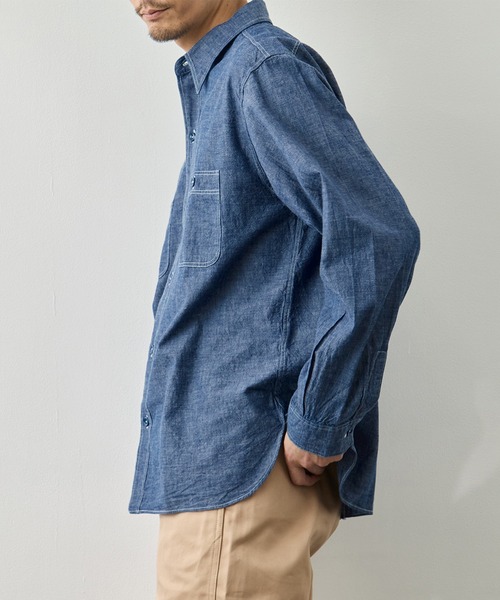 BUZZ RICKSON'S シャツ 「BUZZ RICKSON'S/バズリクソンズ」BLUE