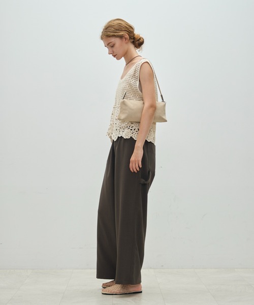 Aunue ベスト ジレ 夏 クロシェニットベスト レディース : ZOZOTOWN