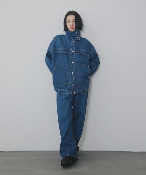 「KBF」 デニムジャケット ONE ブルー レディース_画像4