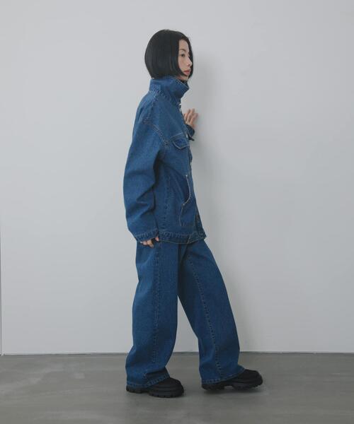 「KBF」 デニムジャケット ONE ブルー レディース_画像5