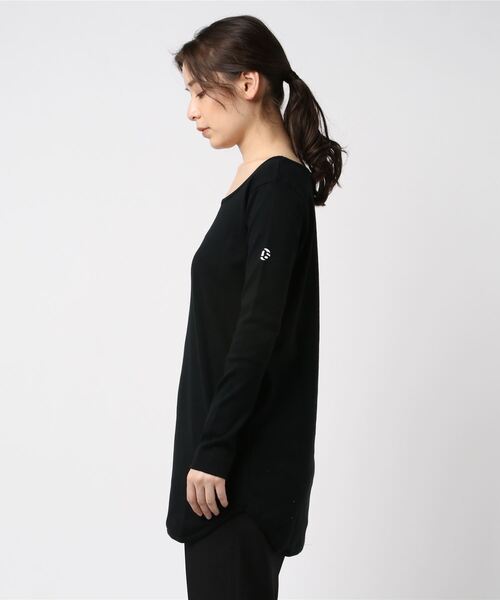「DOUBLE STANDARD CLOTHING」 長袖カットソー 38 ブラック レディース_画像2