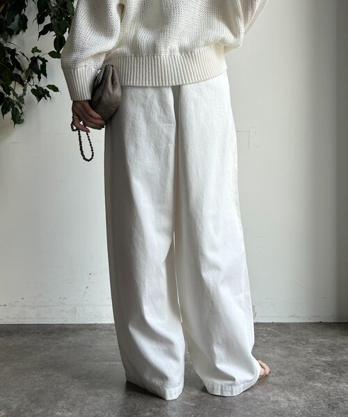 DouDou（ドゥドゥ） デニムパンツ 36 ホワイト レディース : ZOZOTOWN