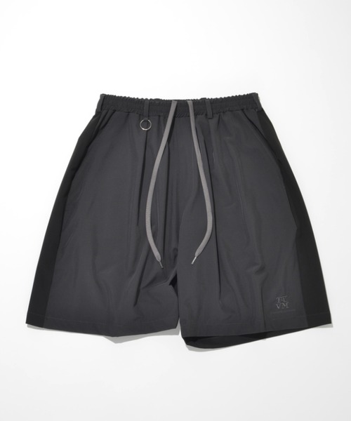 「SUPERTHANKS」 ショートパンツ L チャコールグレー×ブラック メンズ_画像6