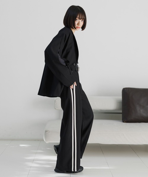 「Anui」 ジャケット MEDIUM チャコールグレー レディース_画像7