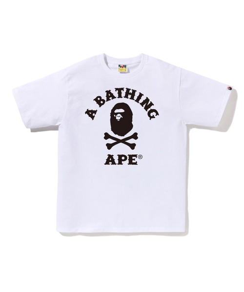 tシャツ APE CROSSBONE COLLEGE TEE メンズ レディースの画像