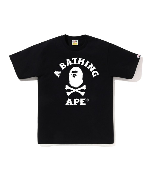 tシャツ APE CROSSBONE COLLEGE TEE メンズ レディースの画像