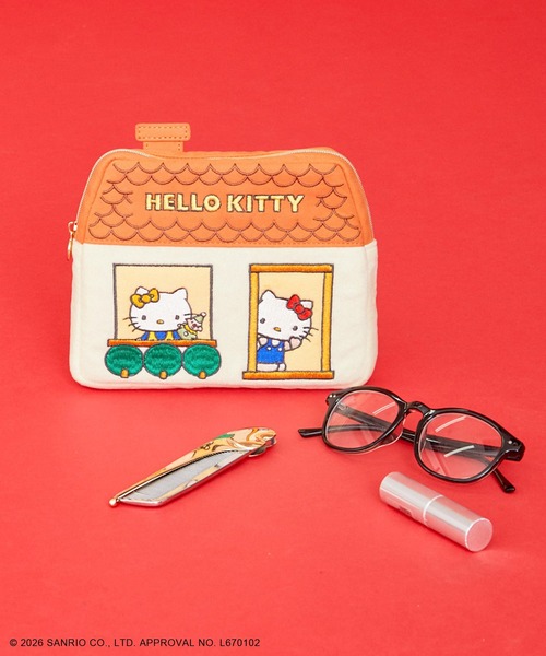 Sanrio Hello Kitty House ポーチ sanrio（サンリオ） ポーチ ハローキティ/ハウスポーチ レディース