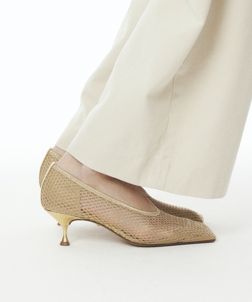 「GRISE」 パンプス 24cm ゴールド レディース_画像7
