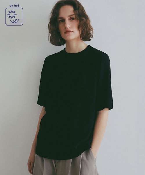 ETRE TOKYO（エトレトウキョウ） uvカット tシャツ 半袖 ドライタッチ
