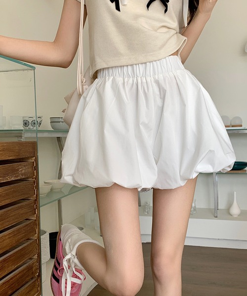 「shopnikoniko」 ショートパンツ フリー ホワイト レディース_画像4