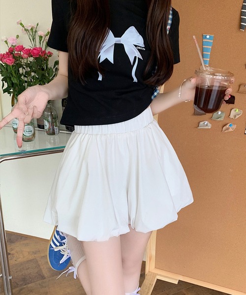 「shopnikoniko」 ショートパンツ フリー ホワイト レディース_画像7