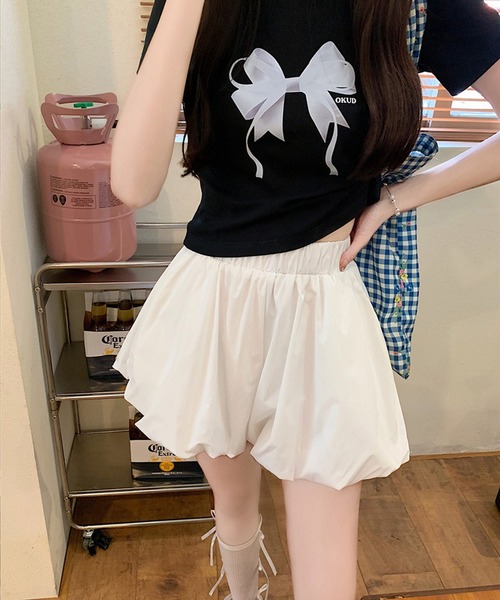 「shopnikoniko」 ショートパンツ フリー ホワイト レディース_画像8