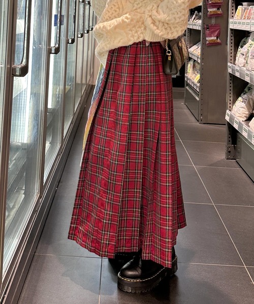「Alley by w closet」 プリーツスカート FREE ネイビー レディース_画像3