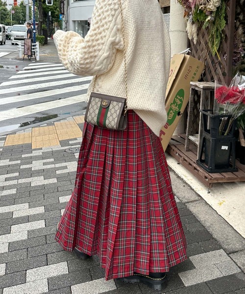 「Alley by w closet」 プリーツスカート FREE ネイビー レディース_画像4